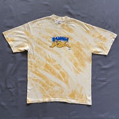 Stillz T Shirt Mens Large Yellow Acid Wash Bleach “Banana” Cartoon Street