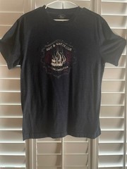G.H. Bass Wilton Maine Boat Sailing Expedition Fishing Graphic Print T-Shirt L
