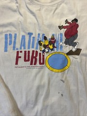 VTG Platinum Fubu Shirt Mens L 16/18 Thrashed Fat Albert Junkyard Gang Grunge