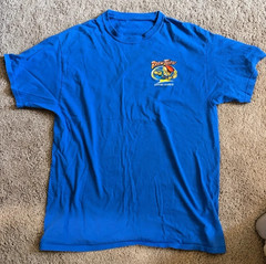 Brew Thru OBX North Carolina 2016 Mediuml Mens Blue Graphic Short Sleeve Tee