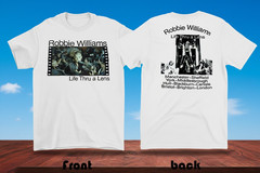 Rare Robbie Williams Life Thru A Lance 2sides T-shirt S to 5XL UR291