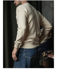 Bronson Mens Ribbed Henley Neck T-Shirt Cotton Casual Long Sleeve Tops