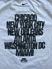 Nike Exclusive Fresh AF1 Tour Air Force 1 Tee T Shirt Men’s M Front Back Cities