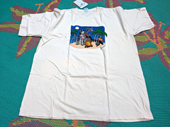 Castaway Size 2XL Crazy Shirts B. Kliban Cat Short Sleeve Crew Neck