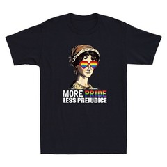 More Pride Less Prejudice LGBT Gay Pride Month Funny Quote Retro Unisex T-Shirt