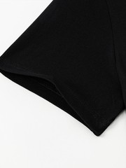 [T-shirt Grande Taille] T-shirt Noir Décontracté Grande Taille – Graphique PIGGL