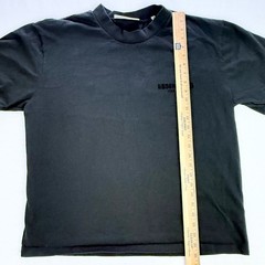 Fear of God Essentials Shirt Stretch Limo Black Mens Size 2XL Spell Out