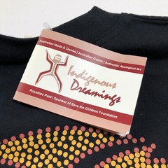 NEW Austrailia Indigenous Dreamings T Shirt Men’s Medium M Black Short Sleeves