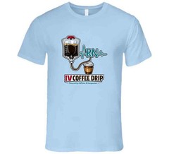 Funny Nurse Shirt RN IV Coffee Drip Tee Caffeine Medical Gift T Shirt