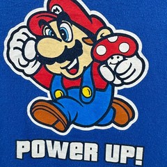 Mario Shirt Mens Large Blue Video Games Nintendo 90s Y2K Knit in USA