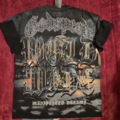 Godspeed NY Rhinestone Skull Tee Vintage Black Mens Medium NWT Y2K Oversized