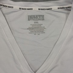 Duluth Trading Co Performance T Shirt Men XXL Go Buck Naked Undershirt V Neck