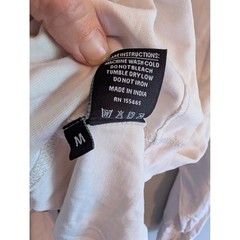 CHNGE Women Dont Owe You Sh*t Long Sleeve Shirt Organic Cotton Cream Mens Medium