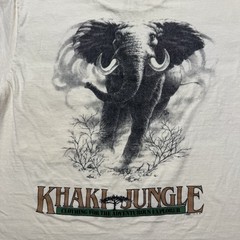 Vintage 1990 Khaki Jungle Elephant Adventurous Explorer Clothing Shirt – Medium