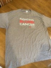 Fighting Blood Cancer – Leukemia & Lymphoma Society Awareness 2XL Gray T-Shirt