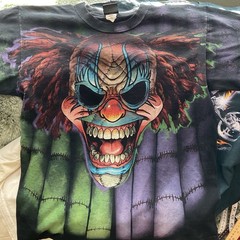 Clown T-shirt, Liquid Blue