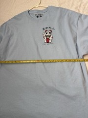 Riot Society Unlucky Cat XXL Light Blue Graphic T-Shirt Crewneck Men’s
