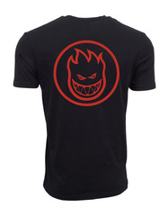 Spitfire Fire Circle Logo Graphic T shirt Black