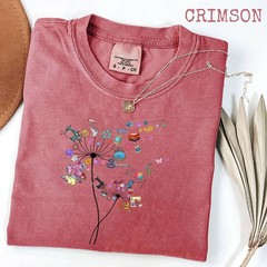 Cute Sewing Dandelion Flowers Shirt, Quilting Quilter T-Shirt Tee