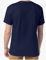 Hanes Men’s ComfortSoft 100% Cotton Lay Flat Collar T-Shirt, Navy 3XL – 4 Pack