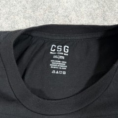 CSG Champs Sport Gear Pullover T-Shirt Men’s Size 2XL XXL Black 100% Cotton Made