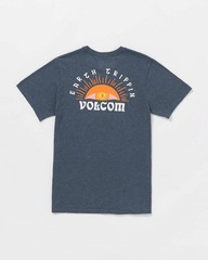 Volcom Men’s Sunshiney Daze Short Sleeve Tee Navy Heather-Large