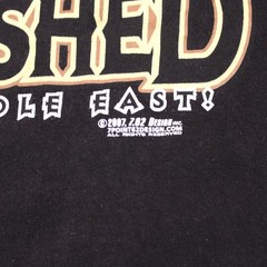 7.62 Designs Army Unleashed Eagle 2-sided Black Graphic T-shirt – Large – 2007