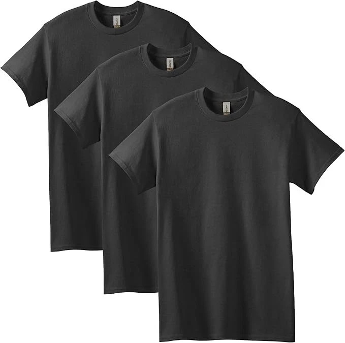 Gildan Men’s Crew Large T-Shirt, White – 3 Count- 6 Count