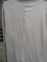 MURANO SLIM FIT STRIPED L/S SHIRT SIZE LARGE