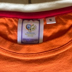 FIFA World Cup Germany 2006 Mens M orange Graphic T-Shirt Official Merch