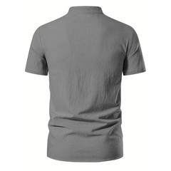 Men’s Retro Cotton Linen Shirt Stylish Pirate V-neck S-XXL Trendy Comfy Gift Tee