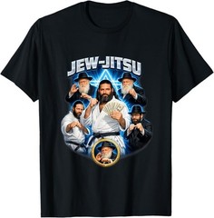 Jew Jitsu Funny Unhinged Gen Z Meme Sarcastic Jewish Raunchy T-Shirt