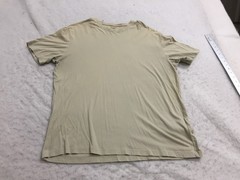 Dockers T Shirt Mens XL Beige Tan Short Sleeve Crew Neck