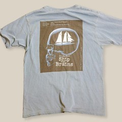 Vintage-style Bite Me Bait Ship for Brains graphic tee Newport, Rhode Island