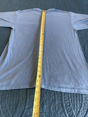 VTG 90’s Blue Womens pocket T-shirt, crewneck, rose themed, medium