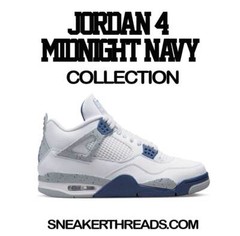 Shirt To Match Jordan 4 Midnight Navy – Father Like Son Sneaker Tees