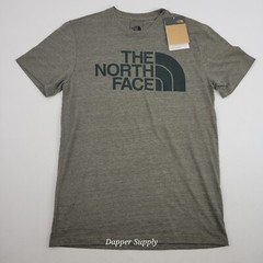 The North Face Men’s Small Tee Taupe Green Heather Slime Fit New