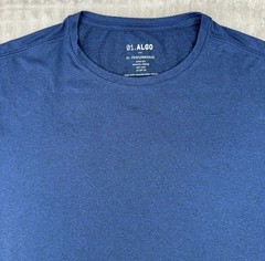 01 Algo Performance Shirt Men’s Large Blue Quick Dry Moisture Wicking Anti Odor