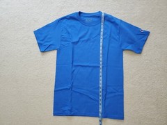 Champion Athleticwear Unisex Blue Cotton Tee-Shirt Short Sleeve T425RB Sz.S