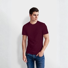 Men’s Heavy Weight 100% Cotton T-Shirts Crew Neck Plain Short Sleeve Pack of 3