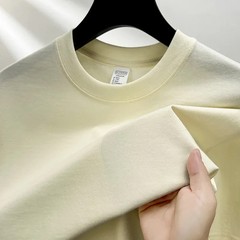 Men T Shirt 100% Cotton Short Sleeve Round Neck Breathable Half Sleeve Casual