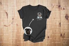 Personalized Pet Comfort Tee Custom Dog Cat Photo Name Shirt Gift