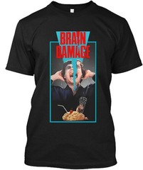 New Brain Damage American Horror Comedy Movie Vintage Logo T-Shirt Size S to 4XL