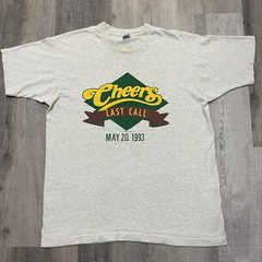Vintage 1993 Cheers Last Call Ted Danson Heather Grey NBC Special TV Show Tee