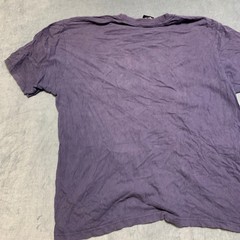 Tommy Hilfiger T Shirt Mens Large Purple Flag Graphic Crew Neck Short Sleeve