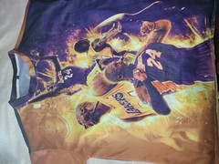 Kobe Bryant Lakers All Over Print AOP Tribute T-shirt Mens Size 3XL Synthetic