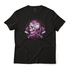 Epic Viking Warrior Cross Axes Skull Graphic T-Shirt Lightweight Cotton Tee