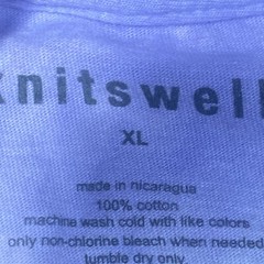 Knitswell Money Impressionism T Shirt Men’s XL Purple Tye dye Short Sleeve NEW