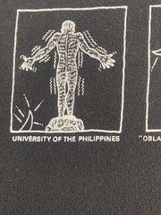 VTG University Of The Philippines Maroons Shirt Oblation XL Black Filipino 80s