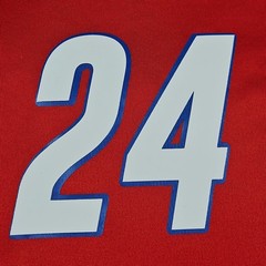 Nike Dri-Fit T-Shirt M Abraham Lincoln High School Lynx Red #24 Jersey 36″ Chest